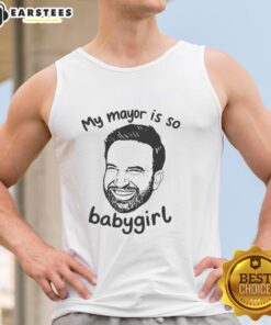 Alt Text: Trendy Good My Mayor Is So Babygirl tank top design, perfect for casual wear and expressing your unique style.