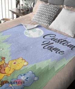 Good Nelvana The Care Bears Family Camping Fleece Blanket – Customize Blanket - Image 2