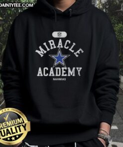 Alt Text: Dallas Cowboys Miracle Academy Nahmias hoodie showcasing team spirit and style for NFL fans.