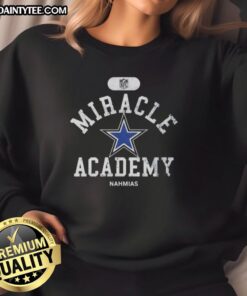 Dallas Cowboys Miracle Academy Nahmias sweatshirt featuring team colors and logo, perfect for fans and casual wear.