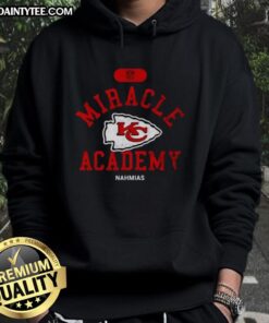 Good NFL Kansas City Chiefs Miracle Academy Nahmias hoodie featuring vibrant team colors and logo, perfect for fans.
