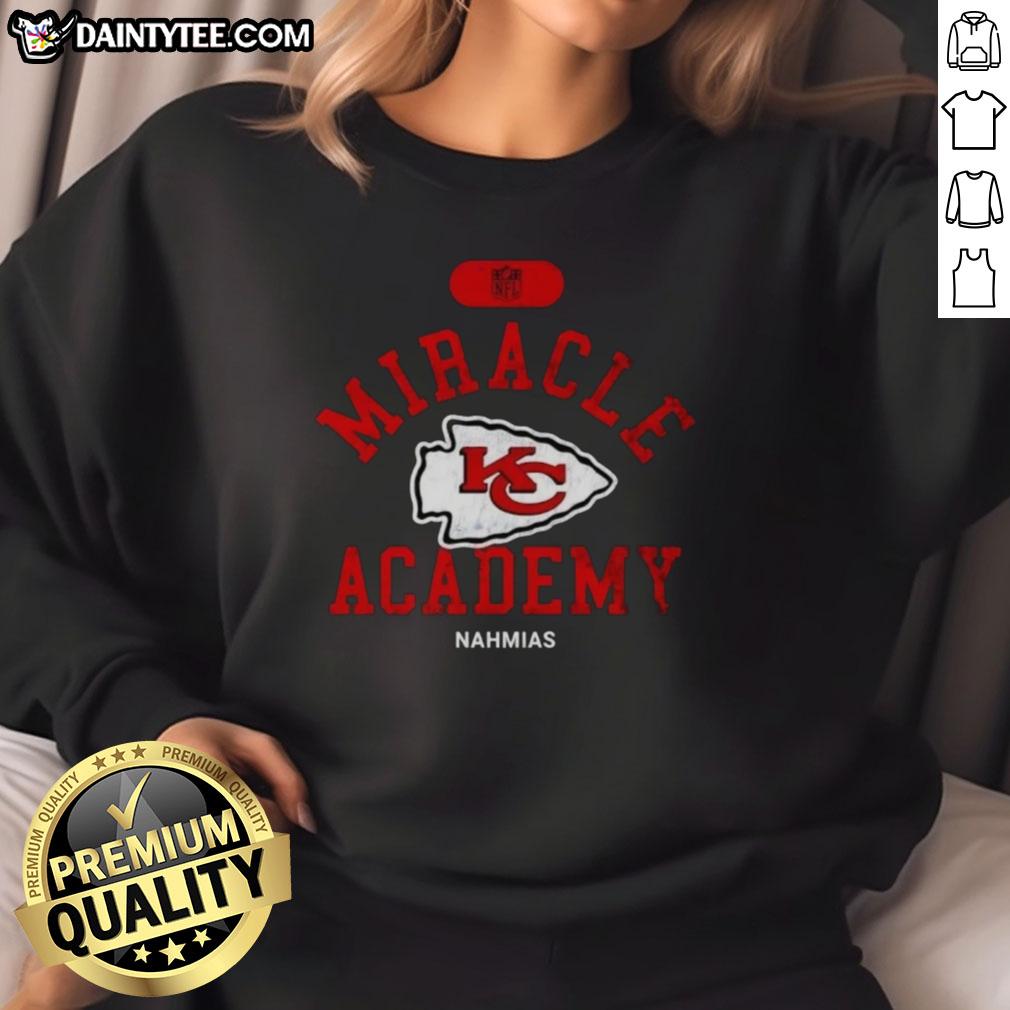 good-nfl-kansas-city-chiefs-miracle-academy-nahmias-sweatshirt Good NFL Kansas City Chiefs Miracle Academy Nahmias sweatshirt featuring bold team colors and logo design.