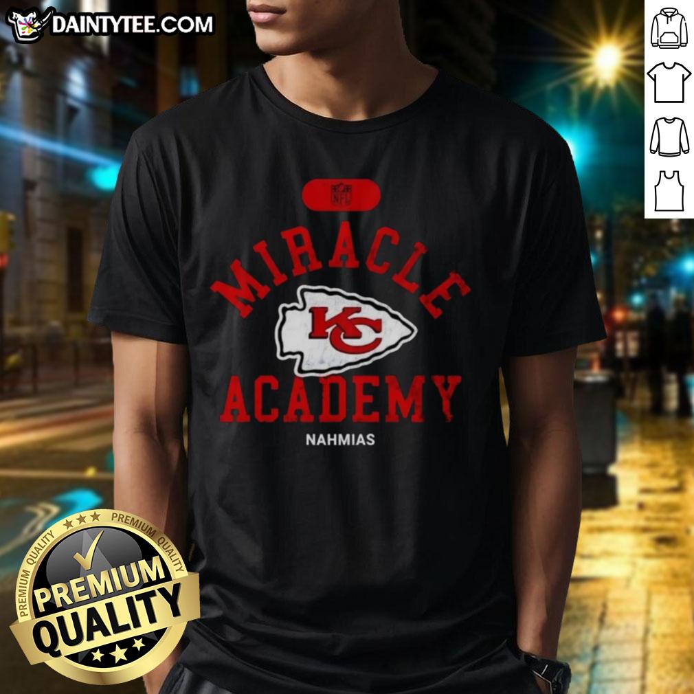 good-nfl-kansas-city-chiefs-miracle-academy-nahmias-t-shirt Good NFL Kansas City Chiefs Miracle Academy Nahmias T-Shirt showcasing vibrant team colors and logo design.