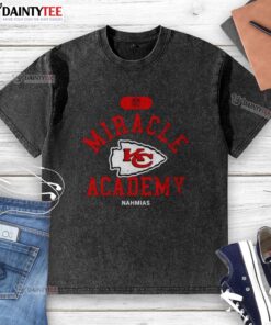 Kansas City Chiefs Miracle Academy Nahmias Washed T-Shirt featuring team colors and logo, perfect for fans.