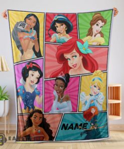 Good Personalized Disney Princess Blanket Fleece Customized Blanket