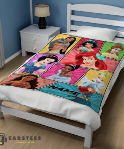 Good Personalized Disney Princess Blanket Fleece Customized Blanket - Image 3
