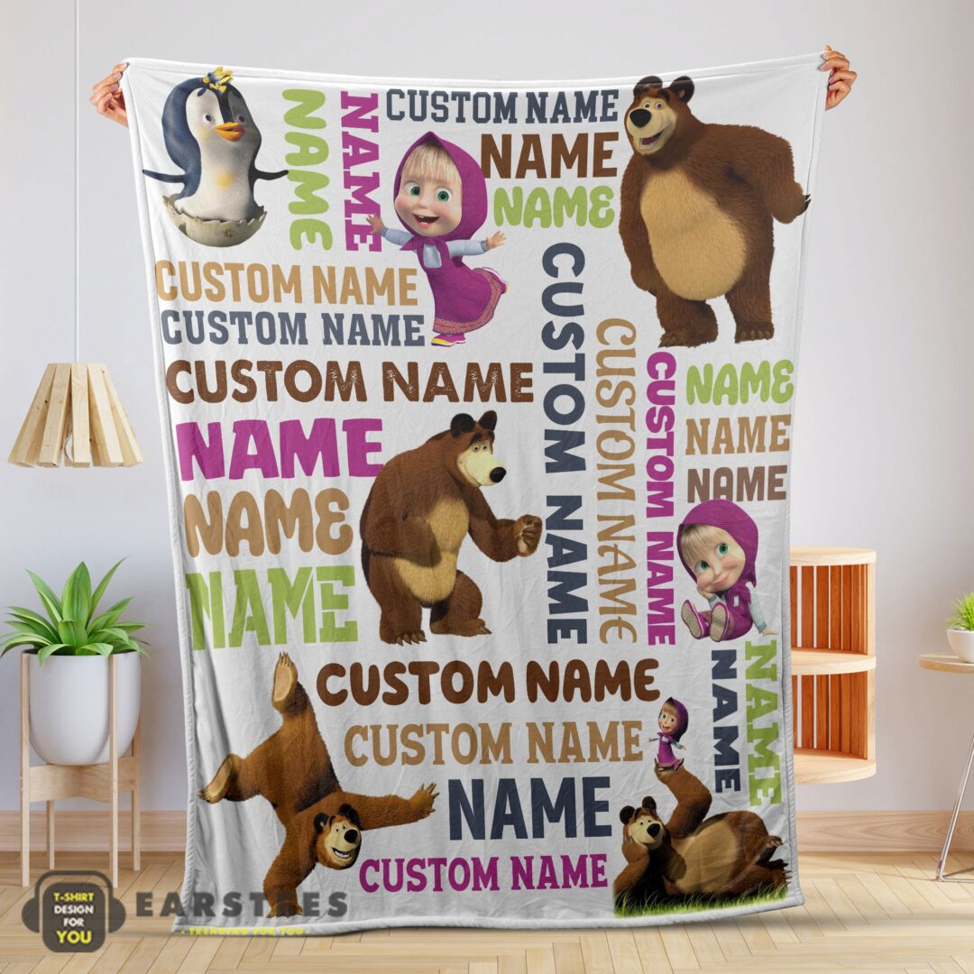 good-personalized-masha-and-the-bear-blanket-fleece-customized-blanket-mk-01-1 Good Personalized Masha And The Bear Blanket Fleece Customized Blanket