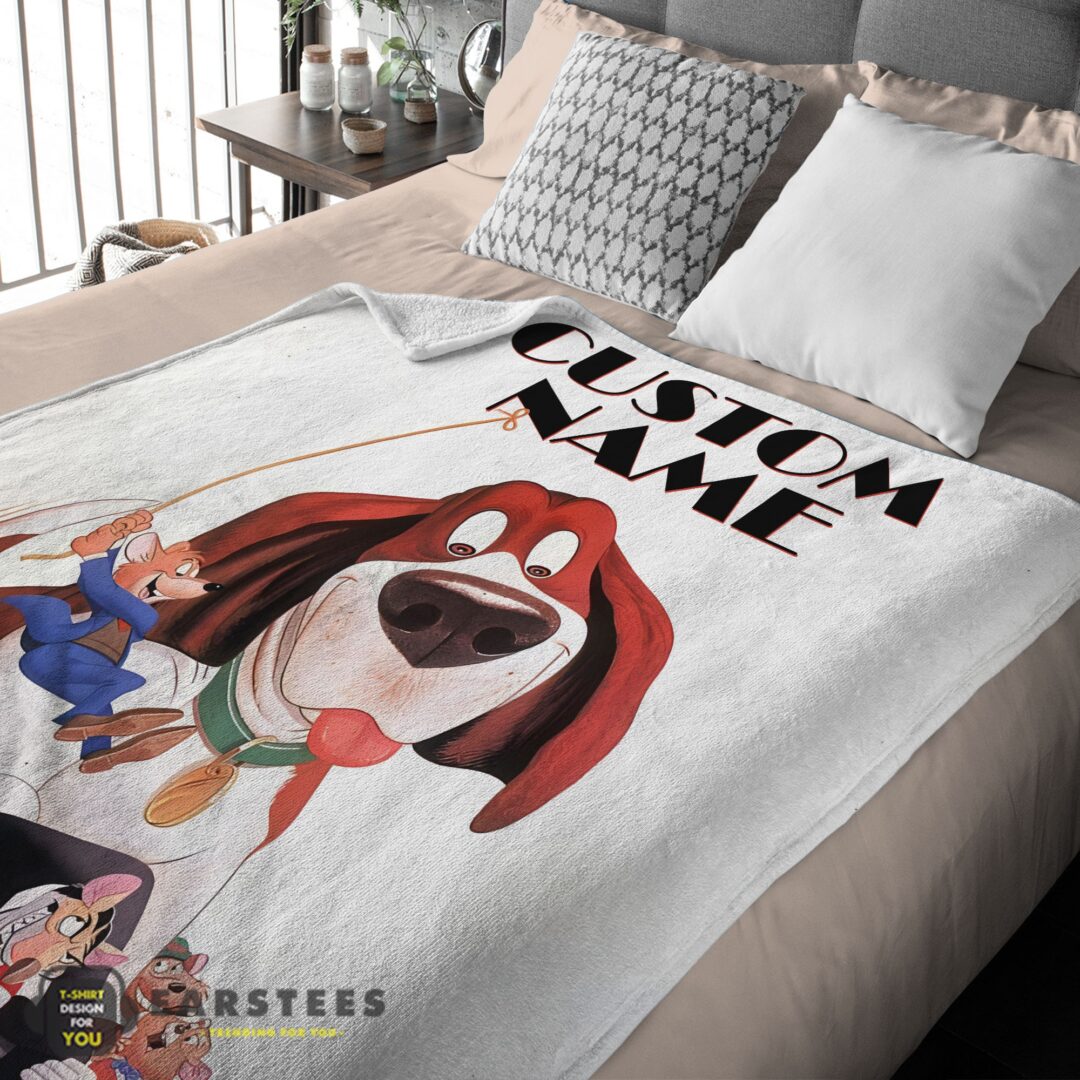 good-personalized-the-great-mouse-detective-with-friends-blanket-fleece-customized-blanket-mk-03 Good Personalized The Great Mouse Detective With Friends Blanket Fleece Customized Blanket - Image 2
