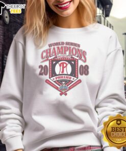 Good Philadelphia Phillies White Cooperstown World Series Champions Arch T-Shirt - Image 5