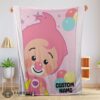 Good Pink Plim Plim Love Blanket Fleece Customized Blanket