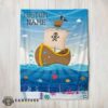 Good Pirate Ship At Sea Fish Underwater Blanket Fleece Customized Blanket