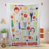 Good Pixar Ratatouille Chief Cute Chibi Character Vegetable Blanket Fleece Customized Blanket