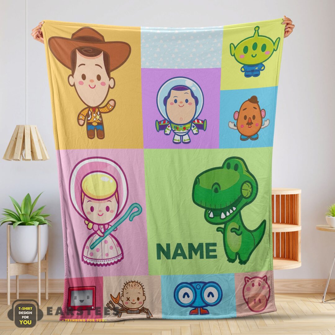 good-pixar-toy-story-chibi-character-blanket-fleece-customized-blanket-mk-01-1 Good Pixar Toy Story Chibi Character Blanket Fleece Customized Blanket