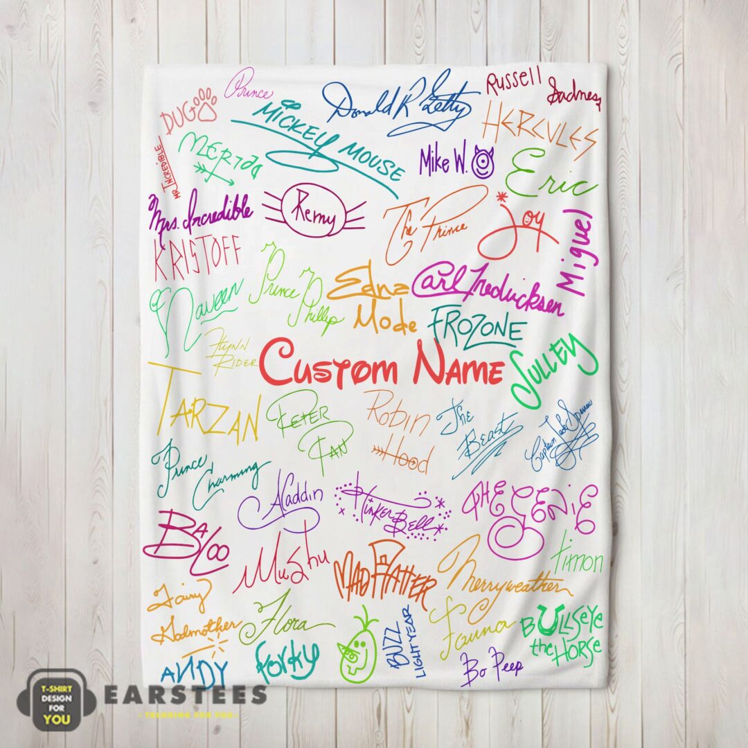 good-playful-hand-writing-typography-vibrant-name-blanket-fleece-customized-blanket-mk-02 Good Playful Hand Writing Typography Vibrant Name Blanket Fleece Customized Blanket