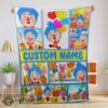 Good Plim Plim & Friends Collage Blanket Fleece Customized Blanket