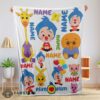 Good Plim Plim & Friends Collage Cute Blanket Fleece Customized Blanket