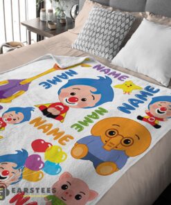 Good Plim Plim & Friends Collage Cute Blanket Fleece Customized Blanket - Image 2