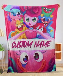 Good Poppy Playtime Mommy Long Legs And Friends Blanket Fleece Customized Blanket