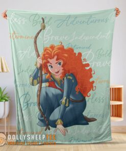 Good Premium Disney Brave Merida Princess Blanket Fleece