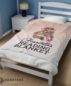 Good Pretty Vintage Book Reading Blanket Fleece Customized Blanket - Image 3