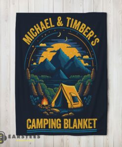 Good Pretty Vintage Camping Blanket Fleece Customized Blanket