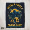 Good Pretty Vintage Camping Blanket Fleece Customized Blanket