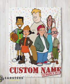 Good Recess Cartoon School's Out Blanket Fleece Customized Blanket