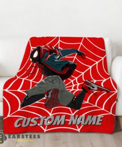 Good Spider-Man Into the Spider-Verse Miles Morales Blanket Fleece Customized Blanket - Image 2