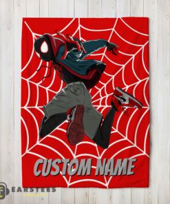 Good Spider-Man Into the Spider-Verse Miles Morales Blanket Fleece Customized Blanket