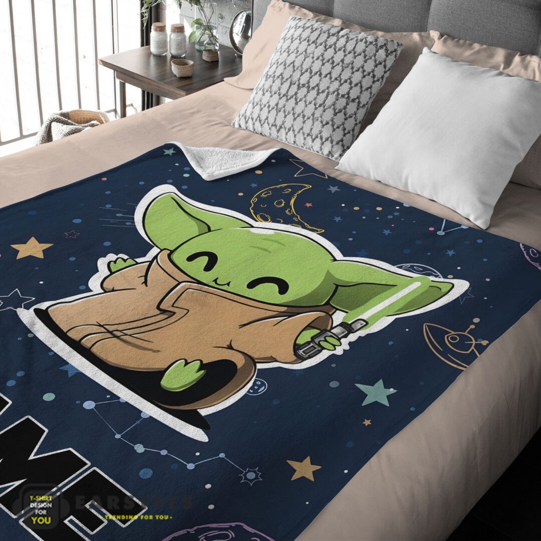 good-star-wars-baby-yoda-astronomy-blanket-fleece-customized-blanket-mk-03 Good Star Wars Baby Yoda Astronomy Blanket Fleece Customized Blanket - Image 2