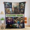 Good Star Wars Baby Yoda Collage Blanket Fleece Customized Blanket
