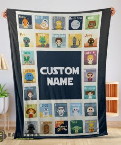 Good Star Wars Chibi Character Blanket Fleece Customized Blanket