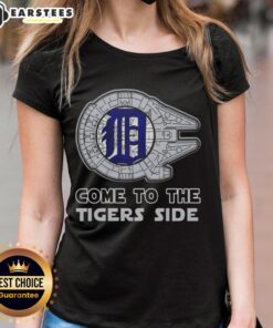 Good Star Wars Come To The Detroit Tigers Side Ladies Tee featuring a stylish design for fans of both franchises.