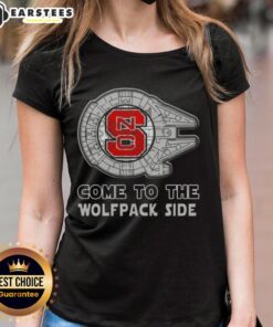 Good Star Wars Come to the NC State Wolfpack Side Ladies Tee featuring a stylish design for fans and comfort wear.