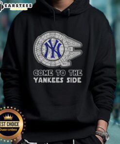 Good Star Wars Come to the New York Yankees Side Hoodie featuring iconic designs and team colors for fans.