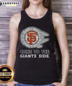 Good Star Wars Come to the San Francisco Giants Side Tank Top featuring a vibrant graphic and stylish design.