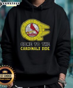 Good Star Wars Come to the St. Louis Cardinals side hoodie featuring a unique design for fans and collectors.