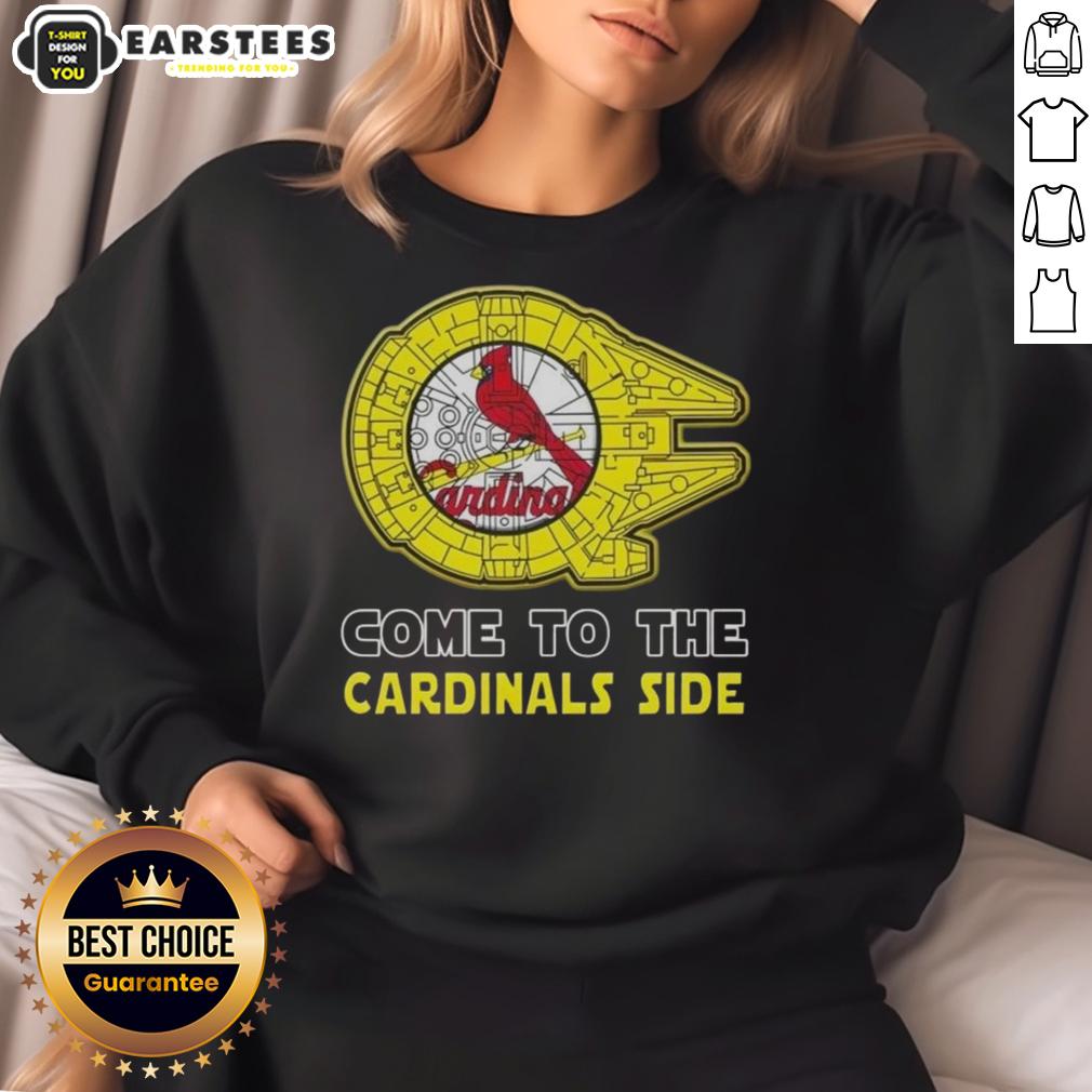 good-star-wars-come-to-the-st-louis-cardinals-side-sweatshirt Alt Text: Stylish 'Good Star Wars Come To The St. Louis Cardinals' side sweatshirt featuring a unique design and vibrant colors.