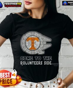 Good Star Wars Come to the Tennessee Volunteers Side Ladies Tee featuring a stylish design for fans of both franchises.