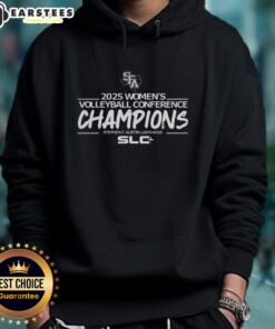 Good Stephen F. Austin Ladyjacks 2025 Women's Volleyball Conference Champions hoodie in vibrant colors.