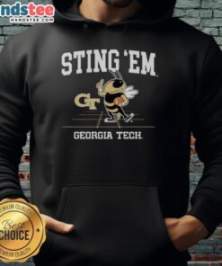 Good Sting Em Georgia Tech Yellow Jackets football mascot hoodie, showcasing team spirit and stylish design for fans.