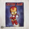 Good Superhero Marvel Avenger Chibi Iron Man Blanket Fleece Customized Blanket