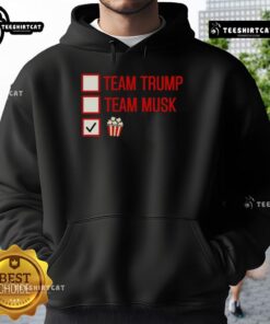 Good Team Trump Team Musk Team Popcorn Shirt - Image 2