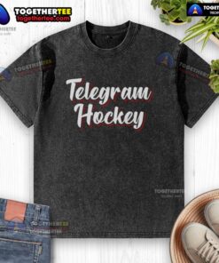 Good Telegram New Jersey Devils washed t-shirt featuring team logo, perfect for hockey fans and casual wear.