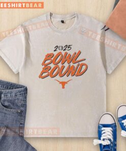 Good Texas Longhorns Football 2025 Bowl Bound washed t-shirt, featuring team colors and logo, perfect for game day.