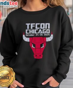 Good TFCon Chicago Bulls sweatshirt from October 24-26, 2025, featuring vibrant colors and stylish design.