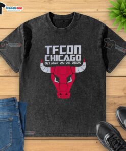 Good TFCon Chicago Bulls washed t-shirt from October 24-26, 2025, featuring a stylish design for fans and collectors.