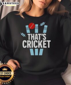 Good That's Cricket logo sweatshirt featuring a stylish design for cricket enthusiasts, perfect for casual wear.