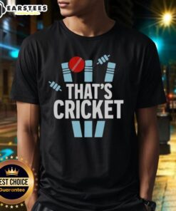 Good That'S Cricket Logo T-Shirt featuring a bold cricket-themed design, perfect for sports enthusiasts and fans.