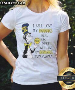 Good The Cat In The Hat I Will Love My Bananas tee for women featuring playful banana design, perfect for cat lovers.